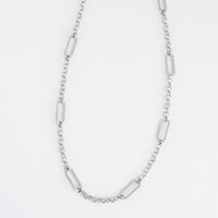 Waterproof Necklace 20" Rolo Link Bar Station Narelle