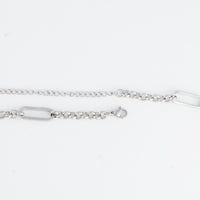 Waterproof Necklace 20" Rolo Link Bar Station Narelle