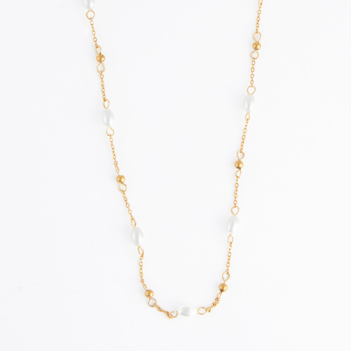 Waterproof Necklace 18" Pearl & Bead Station Narelle