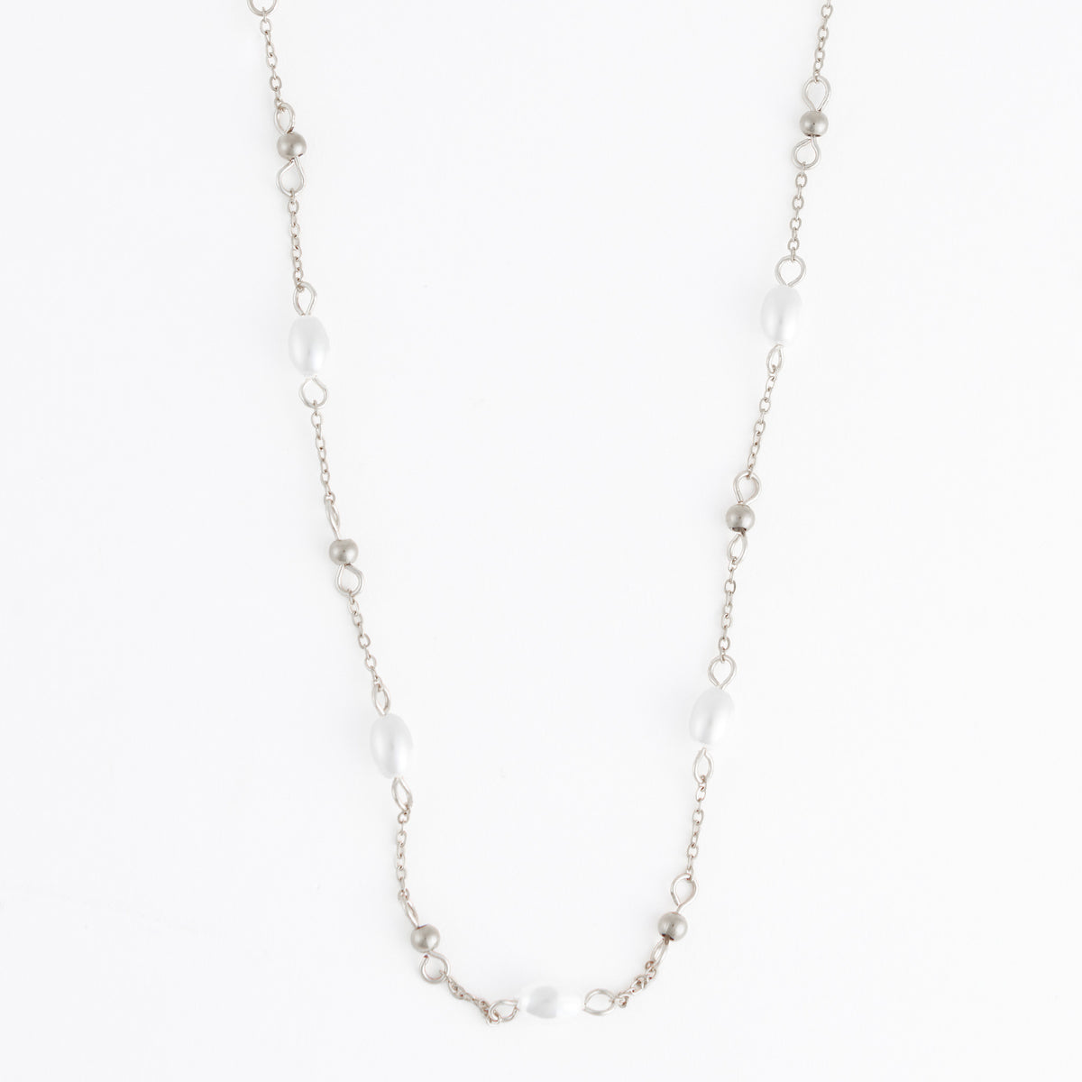 Waterproof Necklace 18" Pearl & Bead Station Narelle