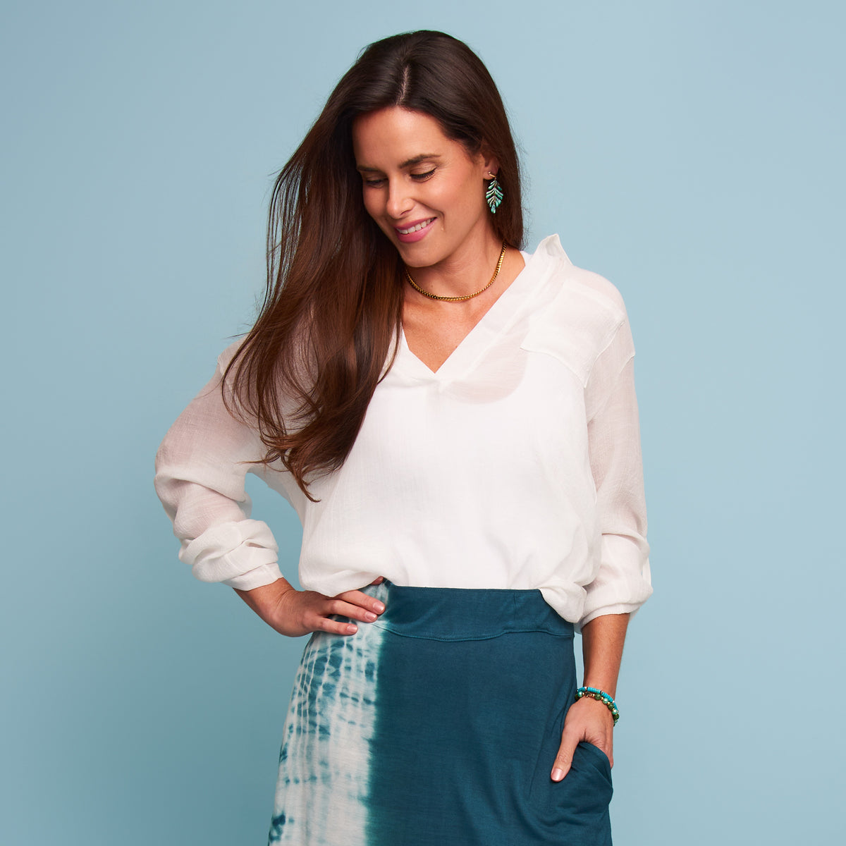 Waterproof Necklace 16" Chunky Herringbone Chain Narelle