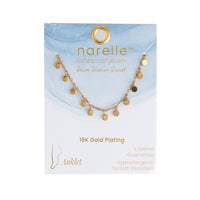 Waterproof Anklet 18K Gold Disc Chain Narelle