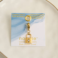 Necklace Charm Starburst Lock Waterproof Jewelry Narelle