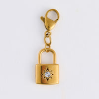 Necklace Charm Starburst Lock Waterproof Jewelry Narelle
