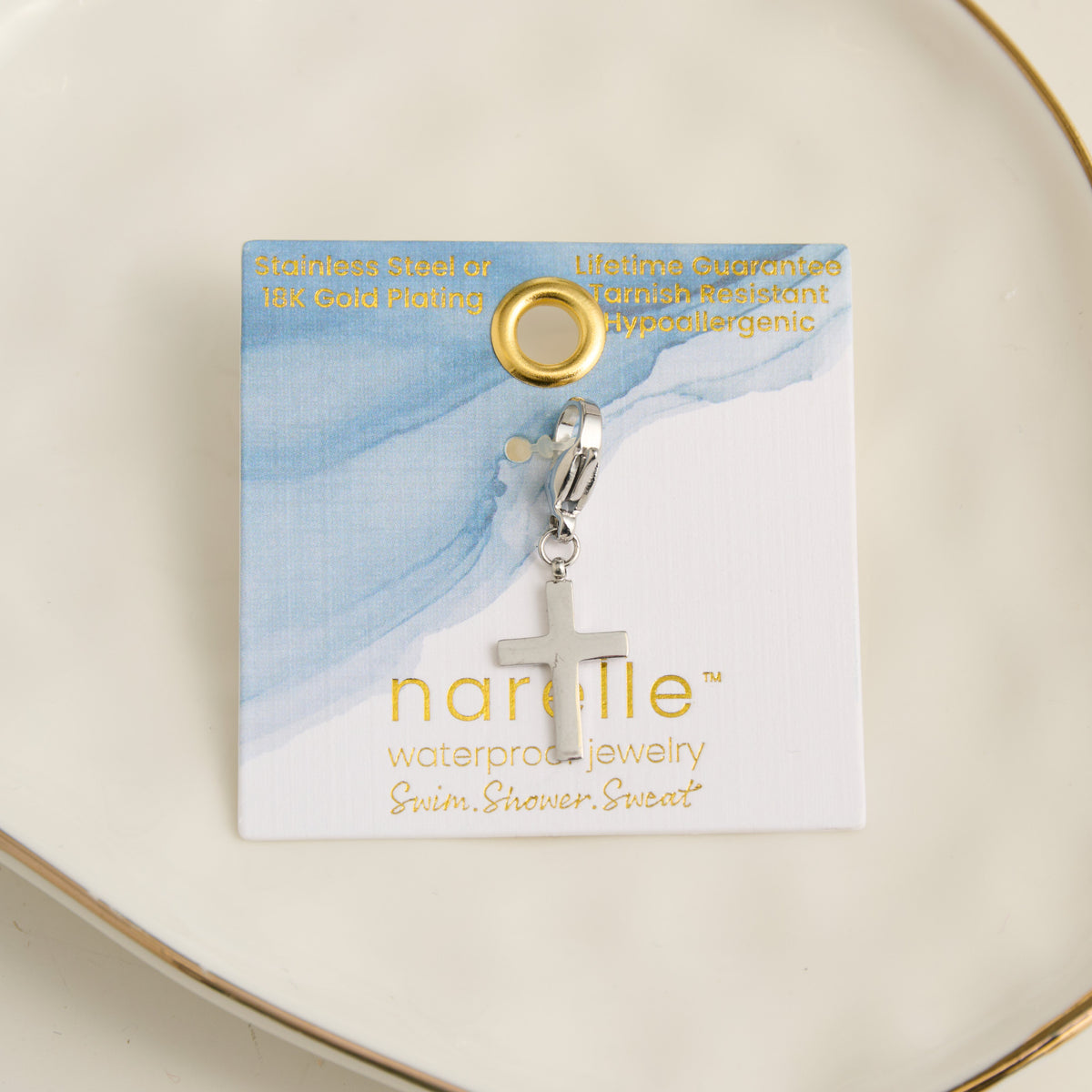 Necklace Charm Cross Waterproof Jewelry Narelle Inspiration