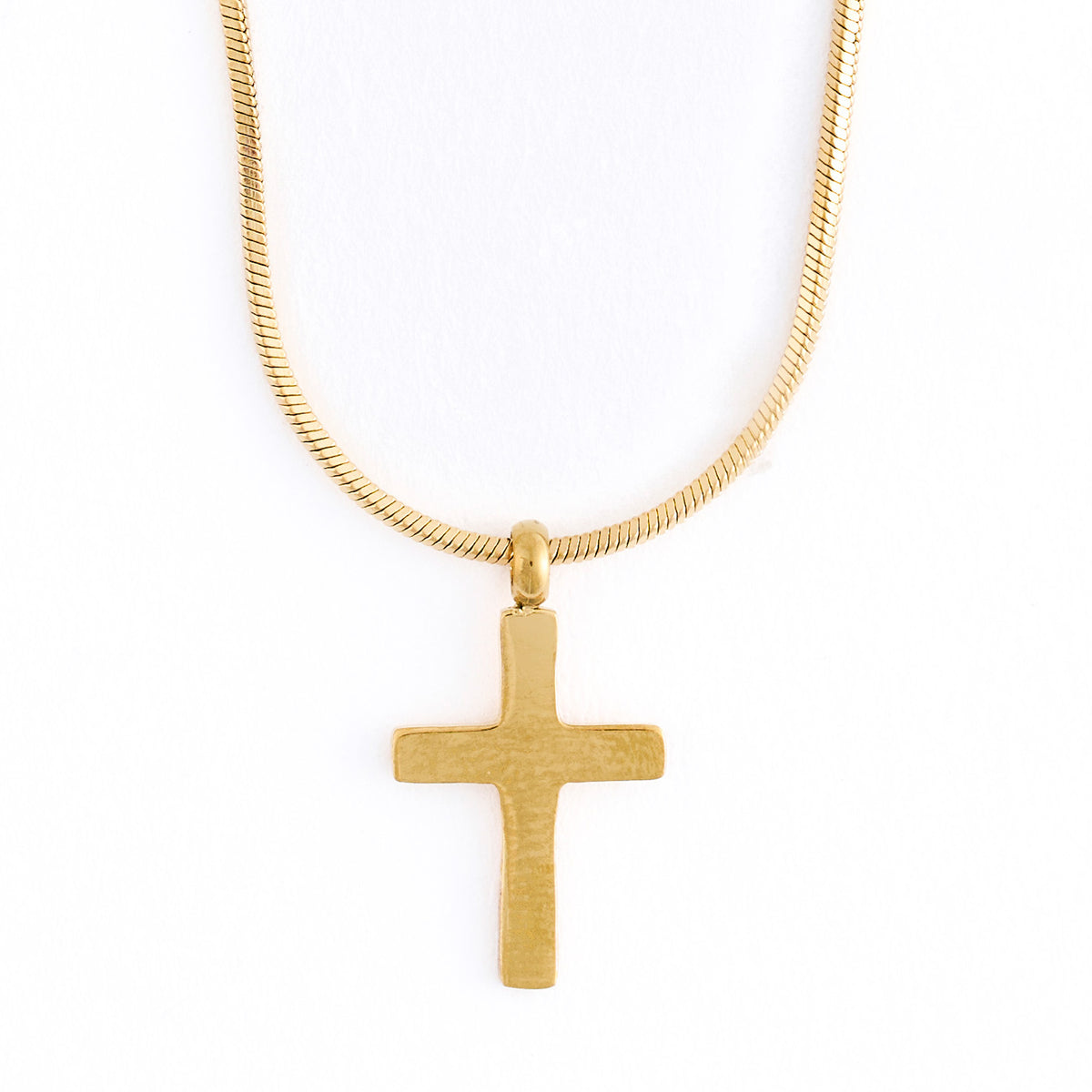 Cross Necklace Snake Chain Waterproof Jewelry Narelle Dainty