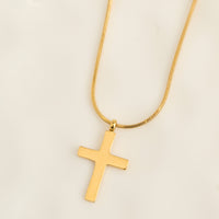 Cross Necklace Snake Chain Waterproof Jewelry Narelle Dainty