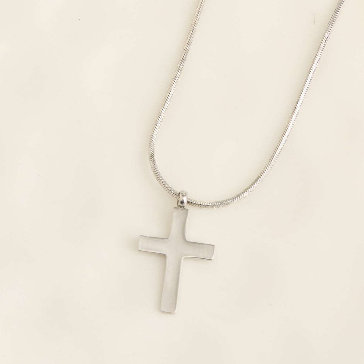Cross Necklace Snake Chain Waterproof Jewelry Narelle Dainty