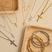Cross Necklace Snake Chain Waterproof Jewelry Narelle Dainty