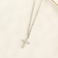 Cross Necklace 16" Pave Pendant Waterproof Jewelry Narelle