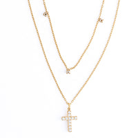 Cross Necklace 15" Layered Waterproof Jewelry Narelle Pendant