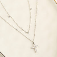 Cross Necklace 15" Layered Waterproof Jewelry Narelle Pendant