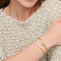 Cross Bracelet Pearl Beaded Waterproof Narelle Duo Set