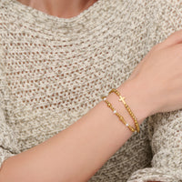 Cross Bracelet Pearl Station Bead Waterproof Narelle Duo Set