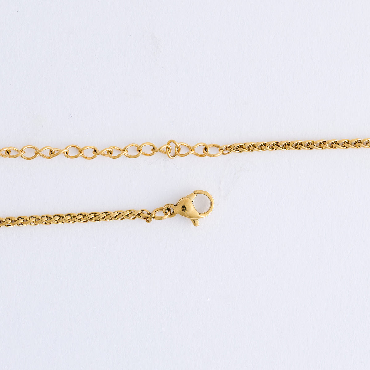 Cross Necklace 22" Unisex Waterproof Wheat Chain Narelle Pendant
