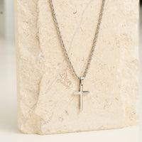 Cross Necklace 22" Pendant Unisex Waterproof Rope Chain Narelle