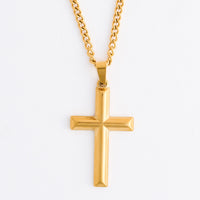 Cross Necklace 22" Pendant Unisex Waterproof Cable Chain Narelle