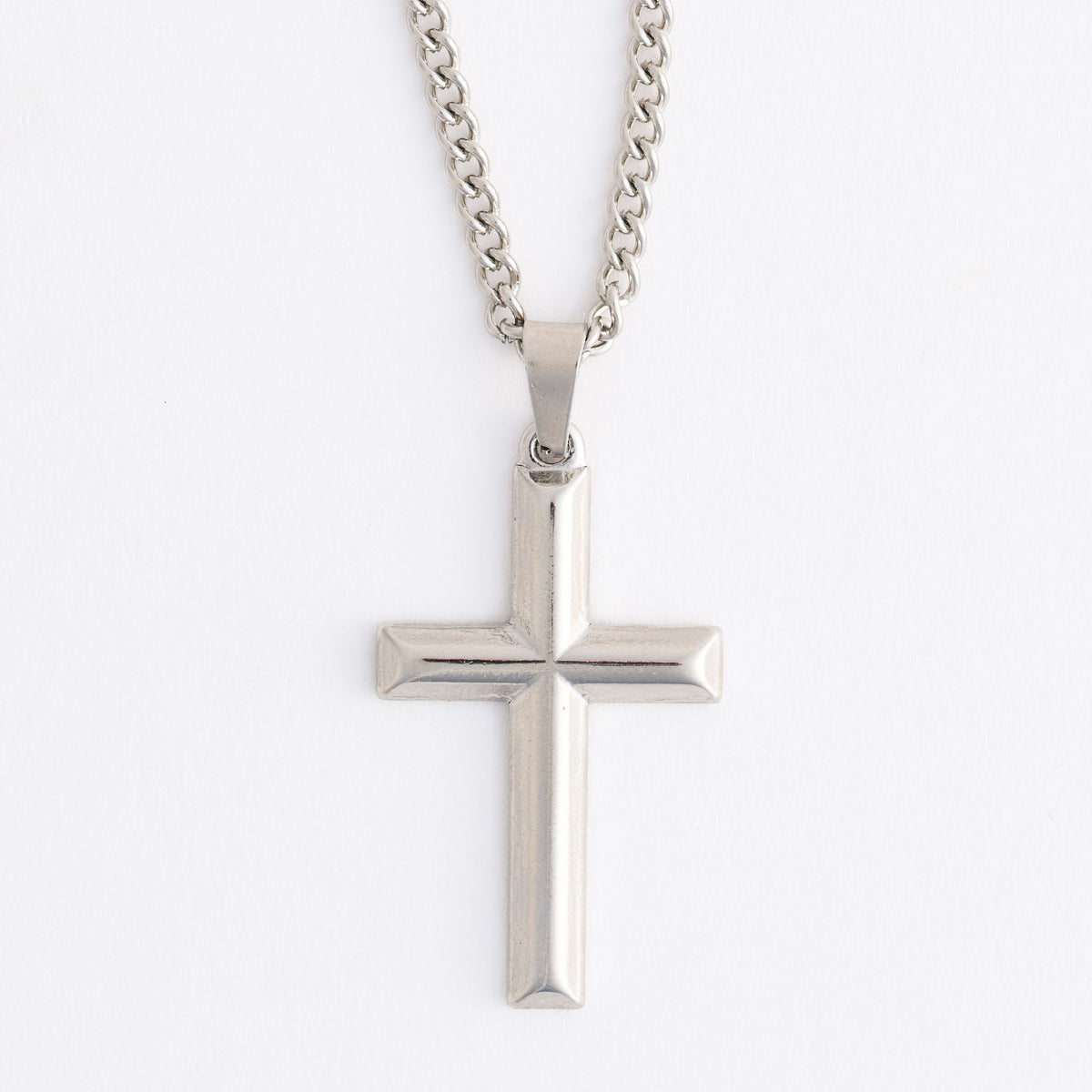 Cross Necklace 22" Pendant Unisex Waterproof Cable Chain Narelle