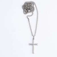 Cross Necklace 22" Pendant Unisex Waterproof Cable Chain Narelle