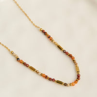 Agate Necklace 15" Jasper Beaded Gemstone Waterproof Narelle