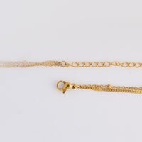 Amethyst Necklace 15" Double Row Station Waterproof Narelle