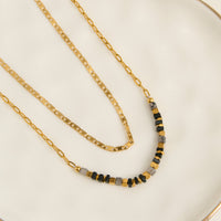 Apatite Necklace 15" Double Row Station Waterproof Narelle
