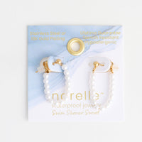 Drop Earrings Genuine Stone Beaded Waterproof Narelle Gold