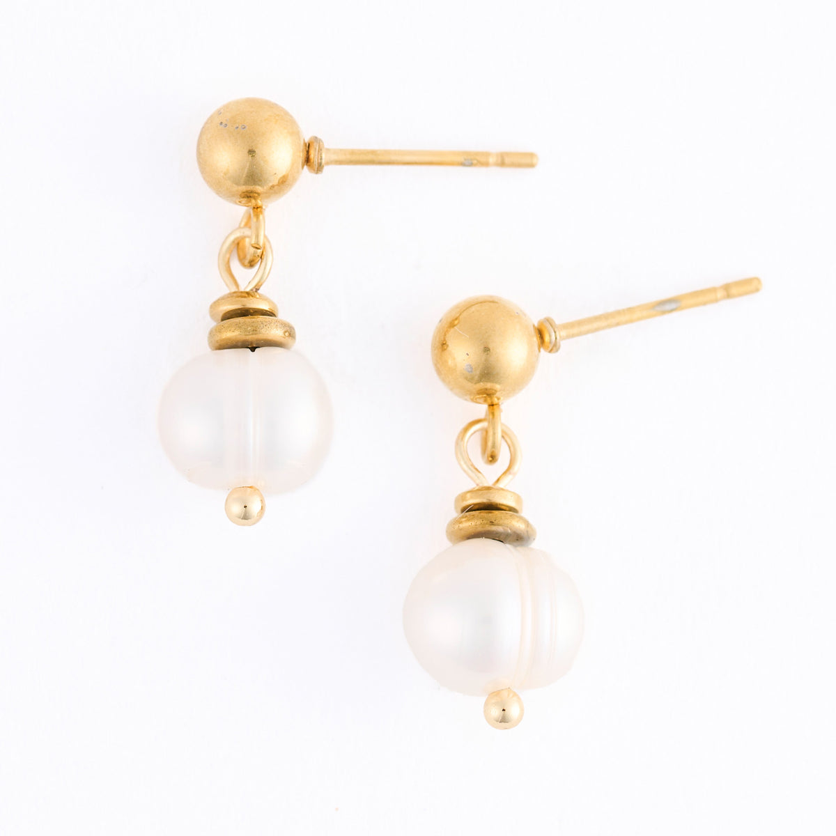 Pearl Earrings Drop Freshwater Waterproof Jewelry Narelle