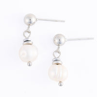 Pearl Earrings Drop Freshwater Waterproof Jewelry Narelle