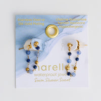Drop Earrings Gemstone Beaded Waterproof Narelle Gold