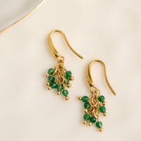 Drop Earrings Gemstone Beaded Waterproof Narelle Fringe