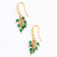 Drop Earrings Gemstone Beaded Waterproof Narelle Fringe