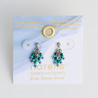 Amazonite Earrings Fringe Drop Waterproof Narelle Silver