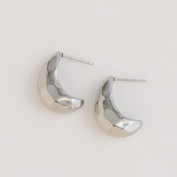 Waterproof Earrings Narelle Chunky Crescent Huggie Hoops