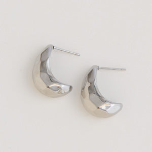 Waterproof Earrings Narelle Chunky Crescent Huggie Hoops