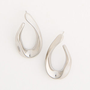 Waterproof Earrings Narelle Twisted Teardrop Hoop Earrings