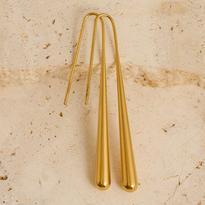 Waterproof Earrings Narelle Minimal Teardrop Drop Earrings