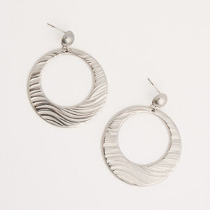 Waterproof Earrings Narelle Open Circle Statement Earrings