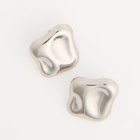 Waterproof Earrings Narelle Sculptural Square Stud Earrings