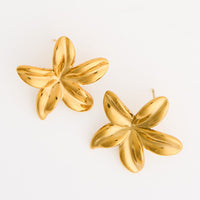 Waterproof Earrings Narelle Statement Flower Stud Earrings