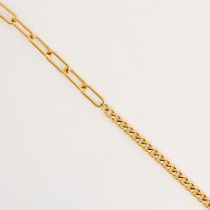 Waterproof Necklace Narelle Mixed Link Chain 18" Necklace