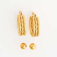 Waterproof Earrings Narelle Huggie Hoop & Ball Stud Duo