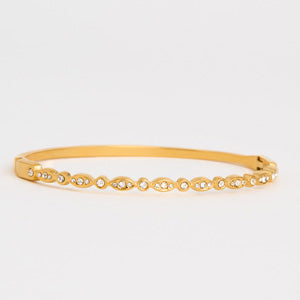 Waterproof Bracelet Narelle 6 3/4" Marquise Crystal Bangle