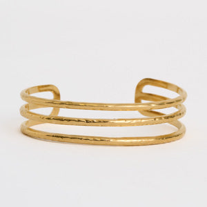 Waterproof Bracelet Narelle 6" Wide Multi Row Textured Cuff