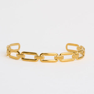 Waterproof Bracelet Narelle 6" Oval Paperclip Link Cuff