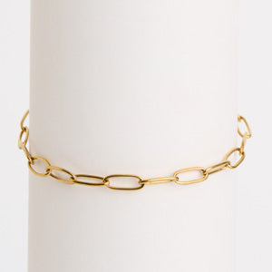 Waterproof Bracelet Narelle 6 3/4" Paperclip Chain Bracelet