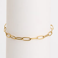 Waterproof Bracelet Narelle 6 3/4" Paperclip Chain Bracelet