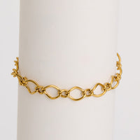 Waterproof Bracelet Narelle 6 3/4" Wavy Open Link Chain