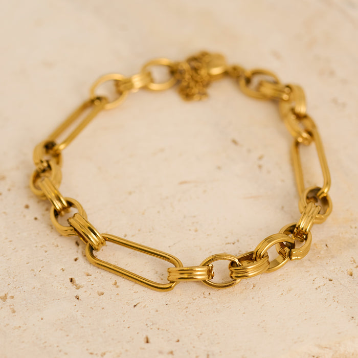 Waterproof Bracelet Narelle 6 3/4" Mixed Link Chain
