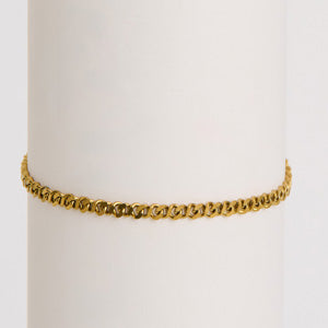 Waterproof Bracelet Narelle 6 3/4" Slim Curb Chain Bracelet
